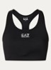 Sport bh met medium support en logo - Zwart
