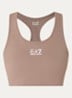 Sport bh met medium support en logo - Taupe