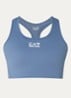 Sport bh met medium support en logo - Staalblauw
