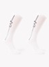 Sportsokken met logo in 2-pack  - Wit