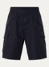 Straight fit korte broek met steekzakken - Donkerblauw