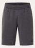 Straight fit korte joggingbroek met logo  - Donkergrijs