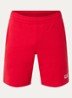 Straight fit korte joggingbroek met logo - Donkerrood
