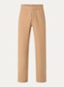Straight fit pantalon met steekzakken - Camel