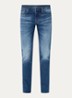 Straight leg jeans met steekzakken - Indigo