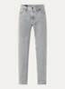 Straight leg jeans met steekzakken - Lichtgrijs