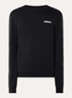 Sweater met logo - Zwart