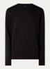 Sweater met logoband - Zwart