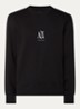Sweater met logoborduring - Zwart