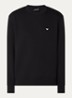 Sweater met logoborduring - Zwart