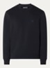 Sweater met logoborduring - Donkerblauw