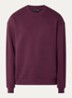 Sweater met logoborduring - Aubergine