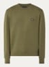 Sweater met logoborduring - Mosgroen