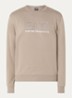 Sweater met logoprint - Donkerbeige
