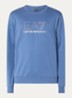 Sweater met logoprint - Staalblauw