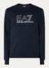 Sweater met logoprint - Donkerblauw