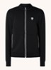 Sweatvest met logo en ritszakken  - Zwart