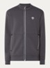 Sweatvest met logo en ritszakken  - Antraciet