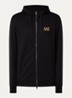 Sweatvest met logo - Zwart