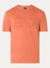 T-shirt met 3D logoprint - Oranjerood