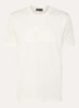 T-shirt met flock logoprint - Gebroken wit