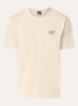 T-shirt met logo- en backprint - Creme
