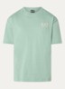 T-shirt met logo- en backprint - Groen