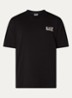 T-shirt met logo- en backprint - Zwart