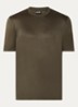 T-shirt met logo - Bronsgroen