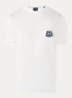 T-shirt met logoborduring - Wit
