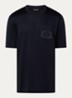 T-shirt met logoborduring - Zwart