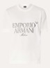 T-shirt met logoborduring - Wit