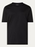 T-shirt met logoborduring - Zwart
