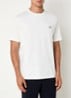 T-shirt met logoborduring - Wit
