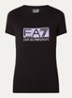 T-shirt met logoprint en pailletten - Zwart