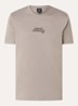 T-shirt met logoprint - Zand