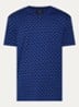 T-shirt met logoprint - Kobaltblauw