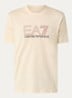 T-shirt met logoprint - Creme