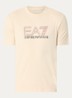 T-shirt met logoprint - Beige