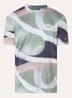 T-shirt met logoprint - Donkergroen