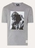 T-shirt met logoprint - Grijsmele