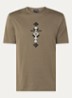 T-shirt met logoprint - Zand