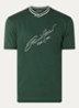 T-shirt met logoprint - Donkergroen