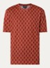 T-shirt met logoprint - Steenrood
