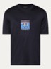 T-shirt met print - Donkerblauw