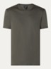 T-shirt met ronde hals - Okergeel