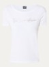 T-shirt met strasslogo - Wit
