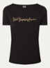 T-shirt met strasslogo - Zwart
