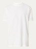 T-shirt met structuur - Gebroken wit