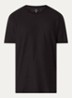 T-shirt met structuur - Zwart